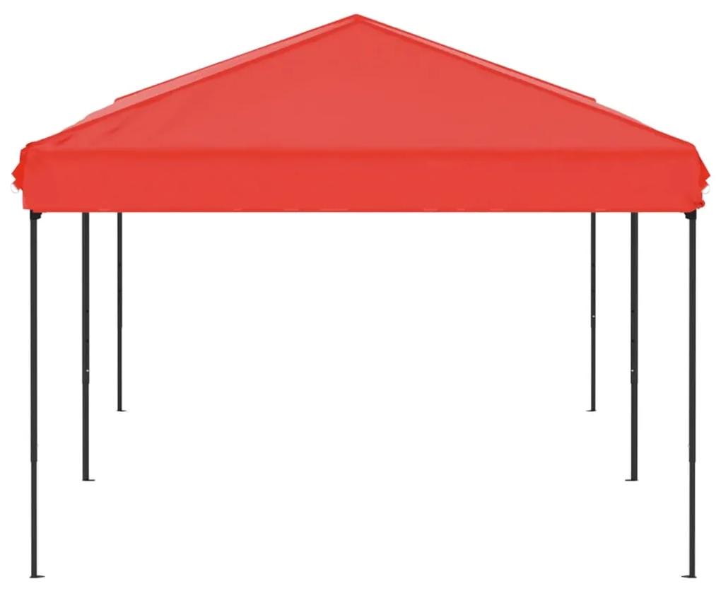 Tenda para festas dobrável 3x6 m vermelho