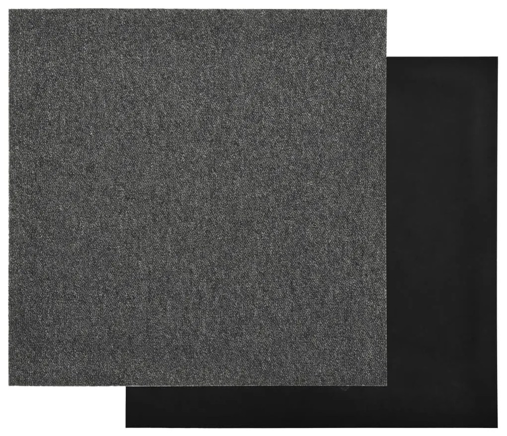 Ladrilhos carpete para pisos 20 pcs 5 m² 50x50 cm antracite