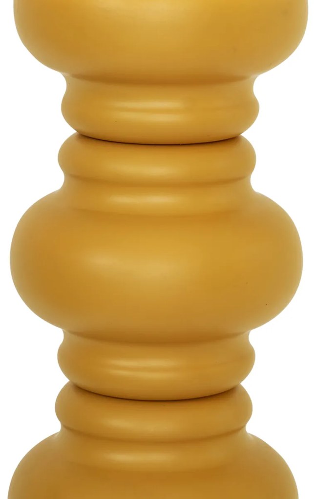 Candeeiro de Pé Retro Mostarda Amarelo com Vidro Fosco - Fedde