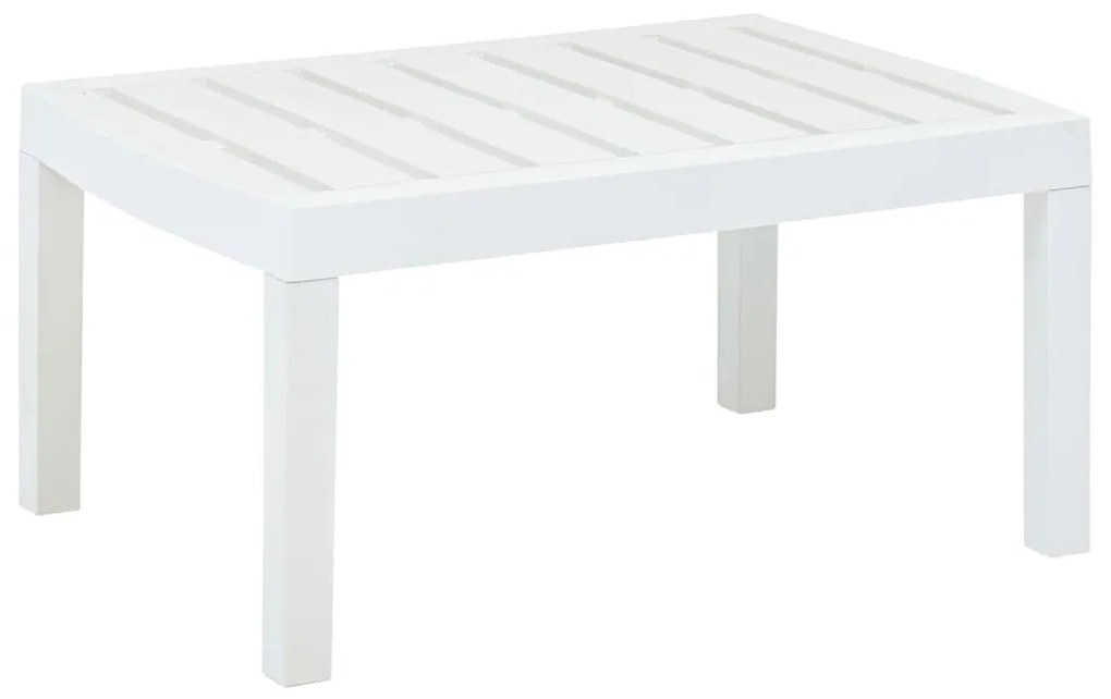 Mesa de jardim 78x55x38 cm plástico branco