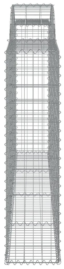 Cestos gabião arqueados 5pcs 300x30x120/140cm ferro galvanizado