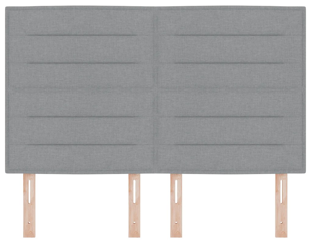 Cabeceira Design Linhas Cinza Claro 140 cm Tecido