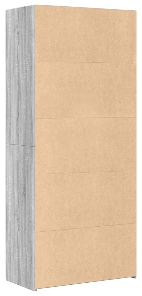 Armário alto 80x42,5x185 cm deriv. de madeira sonoma cinza