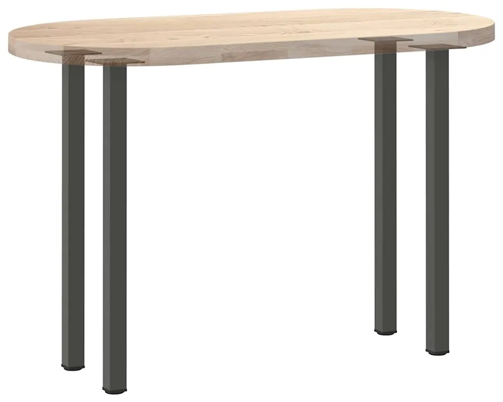 Pés de mesa de console 4 peças antracite 72-74 cm aço