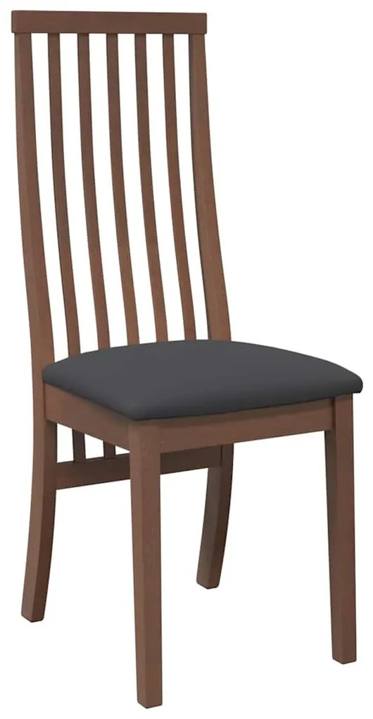 Cadeiras de jantar com almofadões 2 pcs madeira maciça castanho