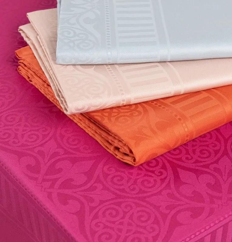 Toalhas de mesa 100% algodão jacquard - Marca Fateba: Laranja  180 x 300 cm