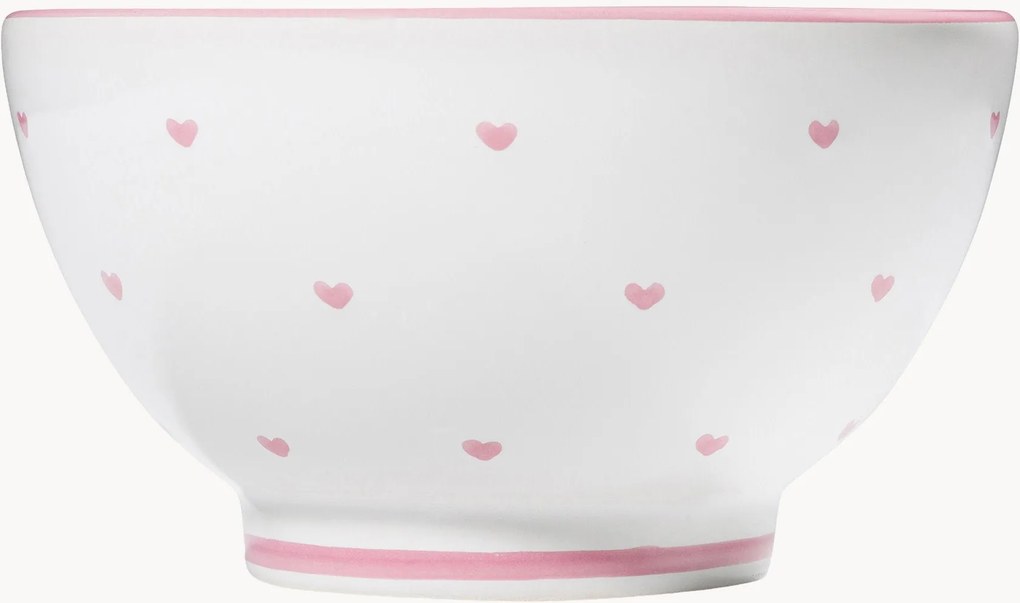 Taça de cereais artesanal Herzerl Rosa