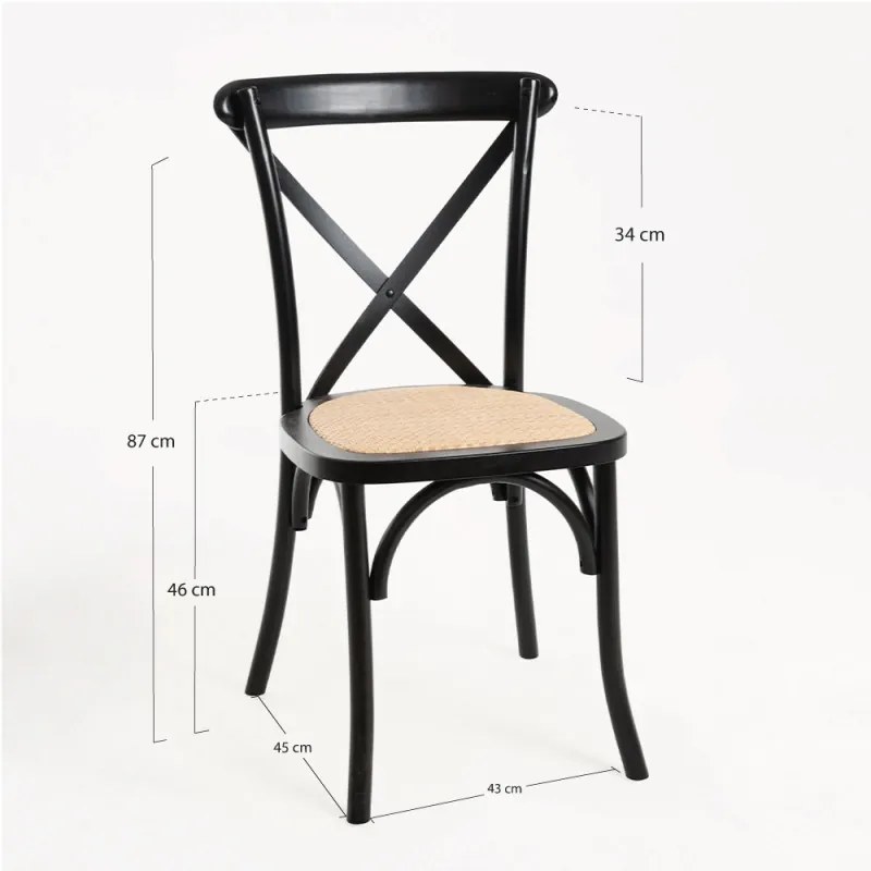 Pack 2 Cadeiras Altea - Preto