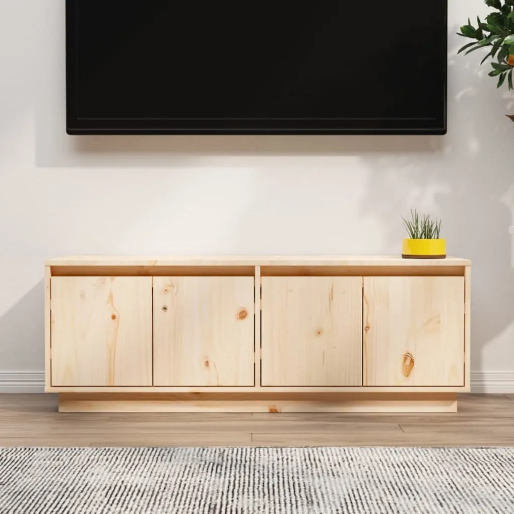 813849 vidaXL Móvel de TV 110x34x40 cm madeira de pinho maciça