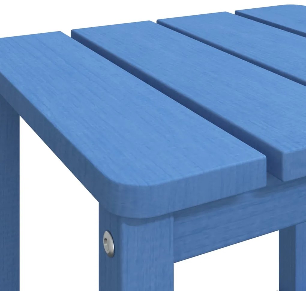 Mesa de jardim Adirondack 38x38x46 cm PEAD ciano