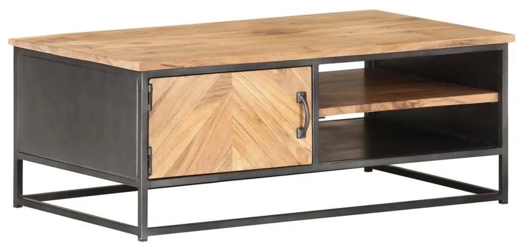 Mesa de centro 90x50x35 cm madeira de acácia maciça