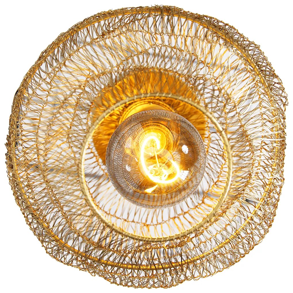 Candeeiro de teto oriental dourado 25 cm - Vadi Oriental