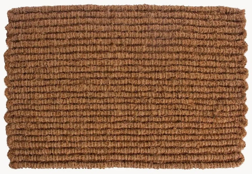 Tapete de entrada artesanal em fibra em coco Natural