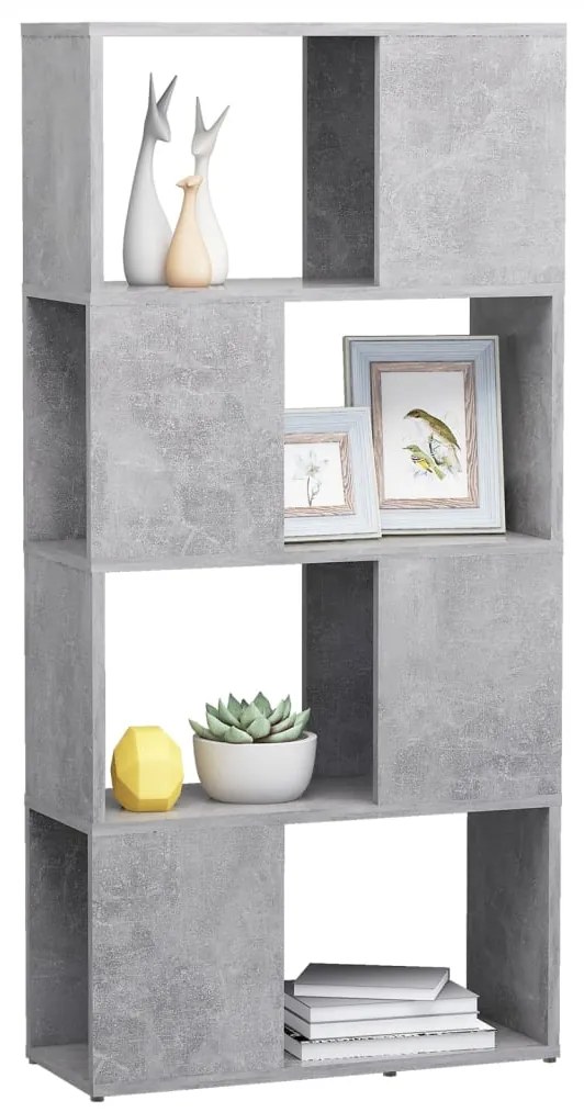 Estante/divisória 60x24x124,5 cm cinzento cimento