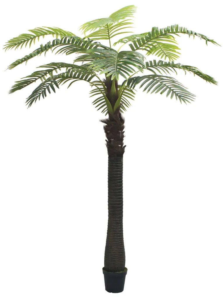 vidaXL Árvore palmeira artificial com vaso 310 cm verde