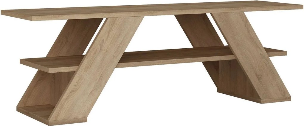 Móvel de TV "Luna" – Carvalho– 120 x 40 x 33,5 cm – Design Moderno