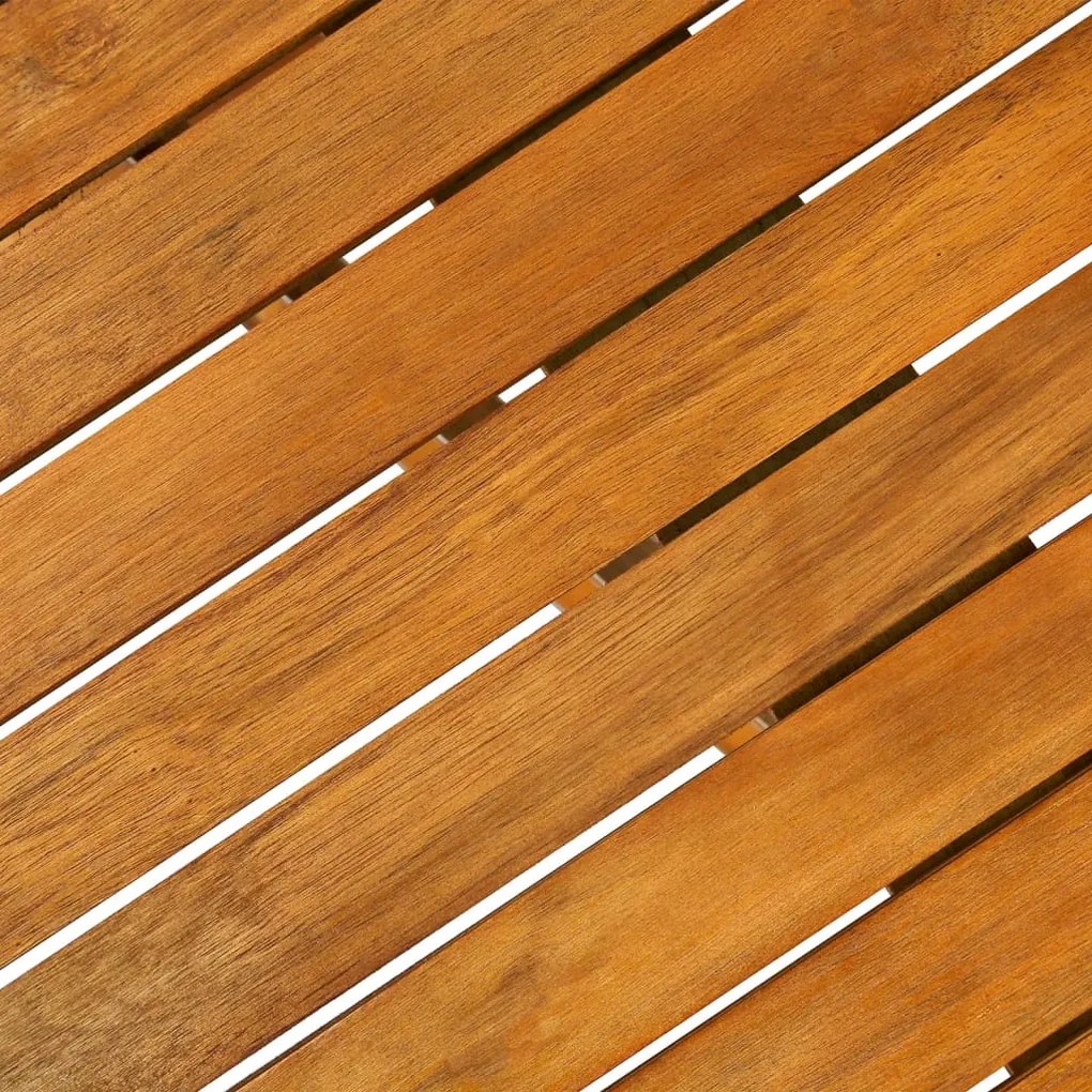 11 pcs conjunto de jantar para jardim 280x90x75cm acácia maciça