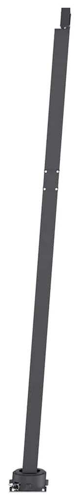 Toldo retrátil manual com LED 500x300 cm antracite