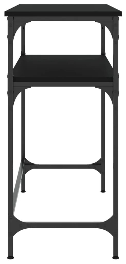 Mesa consola 75x35,5x75 cm derivados de madeira preto