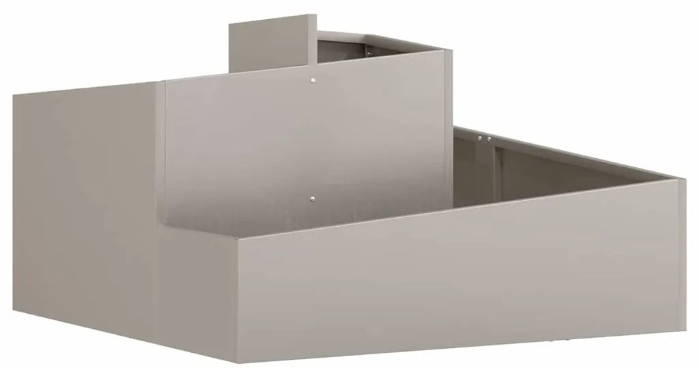 Plantadeira 80x80x50 cm Aço Resistente ao Tempo