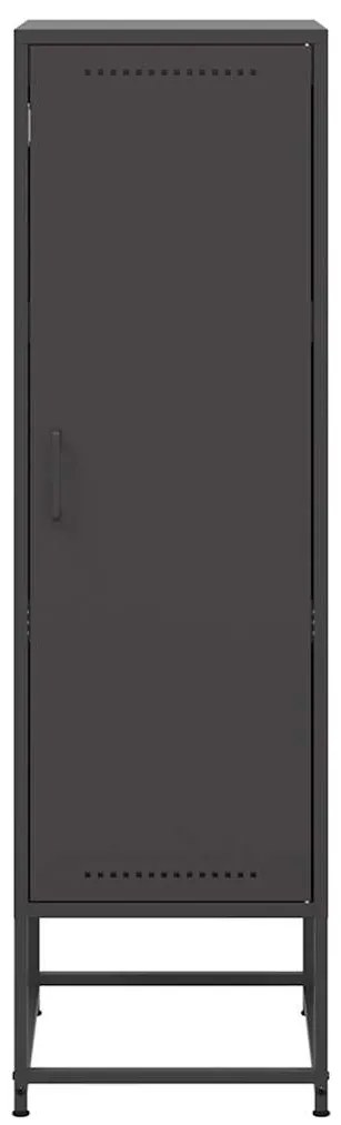 Aparador alto 36x39x123 cm aço preto