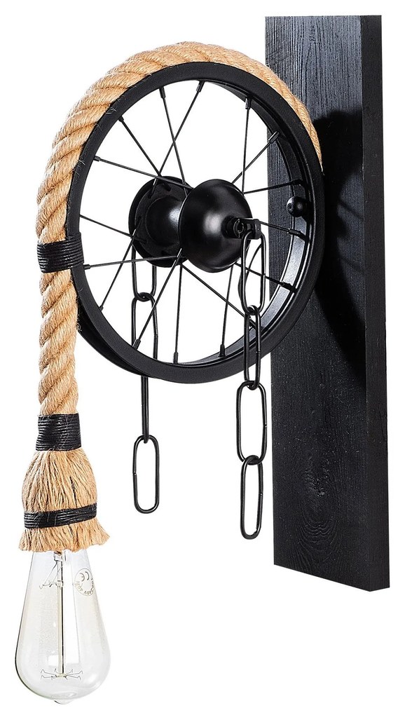 Aplique de Parede Erebos – Preto – 15 x 26 cm