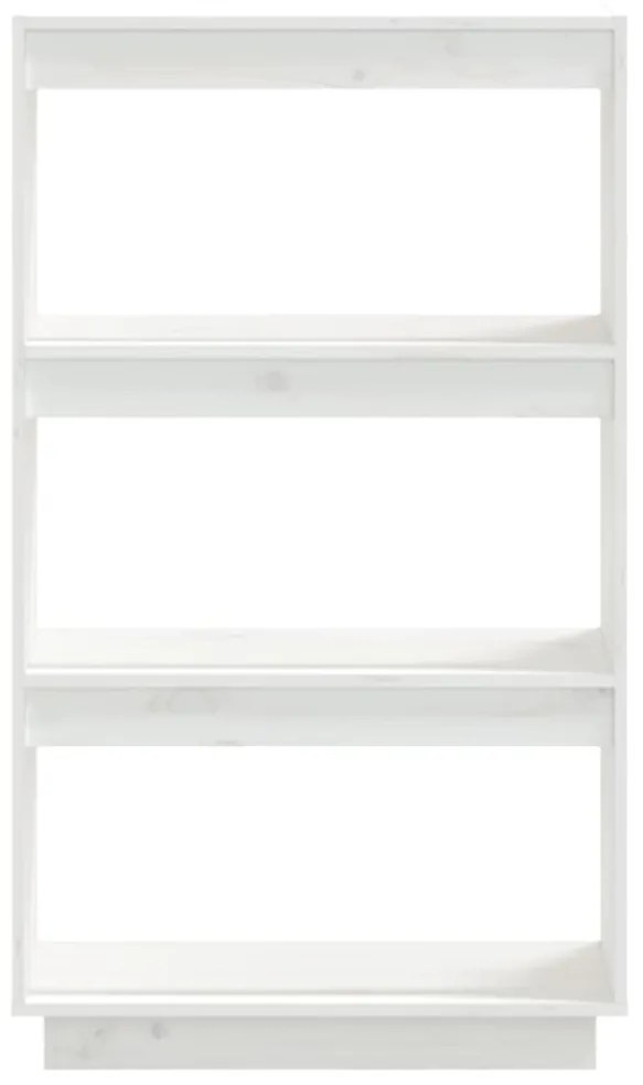 Estante Lila - Cor Branco - 60 x 35 x 103 cm - Em Madeira de Pinho Mac