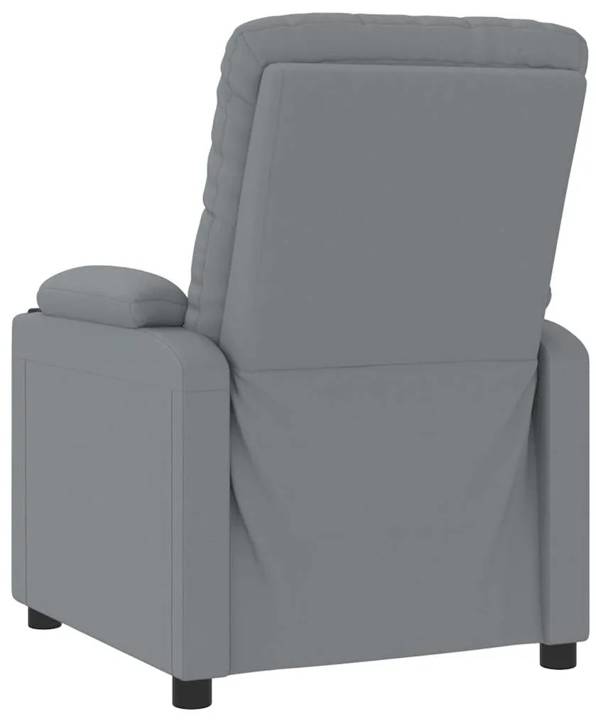 Poltrona de massagens tecido cinzento-claro