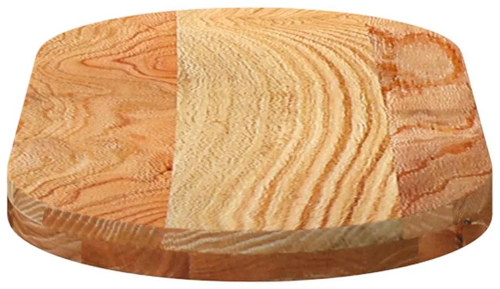 Tampo de mesa 80x40x4 cm carvalho maciça oval castanho-claro
