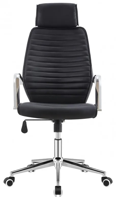 Cadeira de escritório BRATISLAVA, executivo, pele sintética preta.