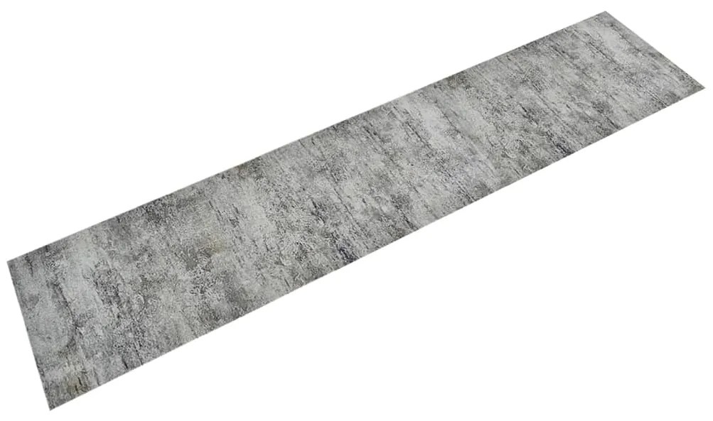 136572 vidaXL Tapete de cozinha lavável 60x300 cm veludo padrão betão
