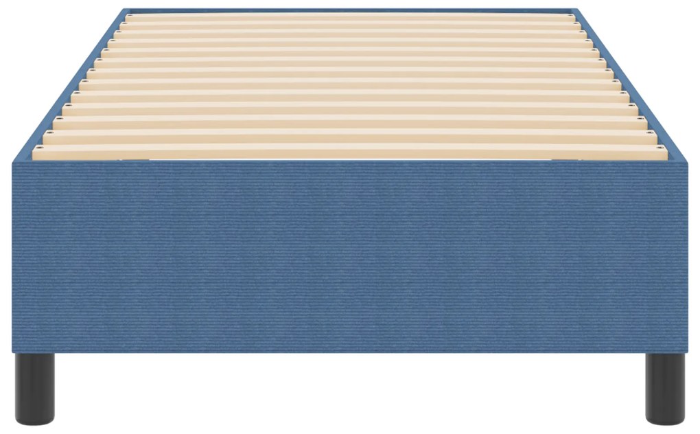 Cama Box Spring vidaXL Azul 90x200 cm Tecido Cotelê