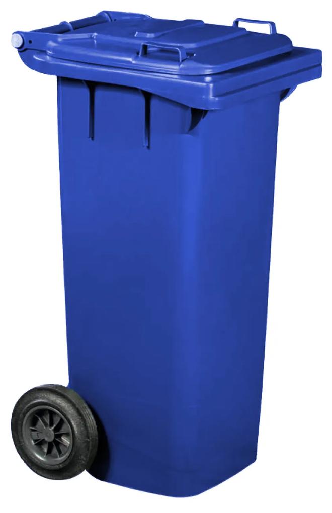 Contentor Lixo Com Rodas Azul 80l 50X46X92cm
