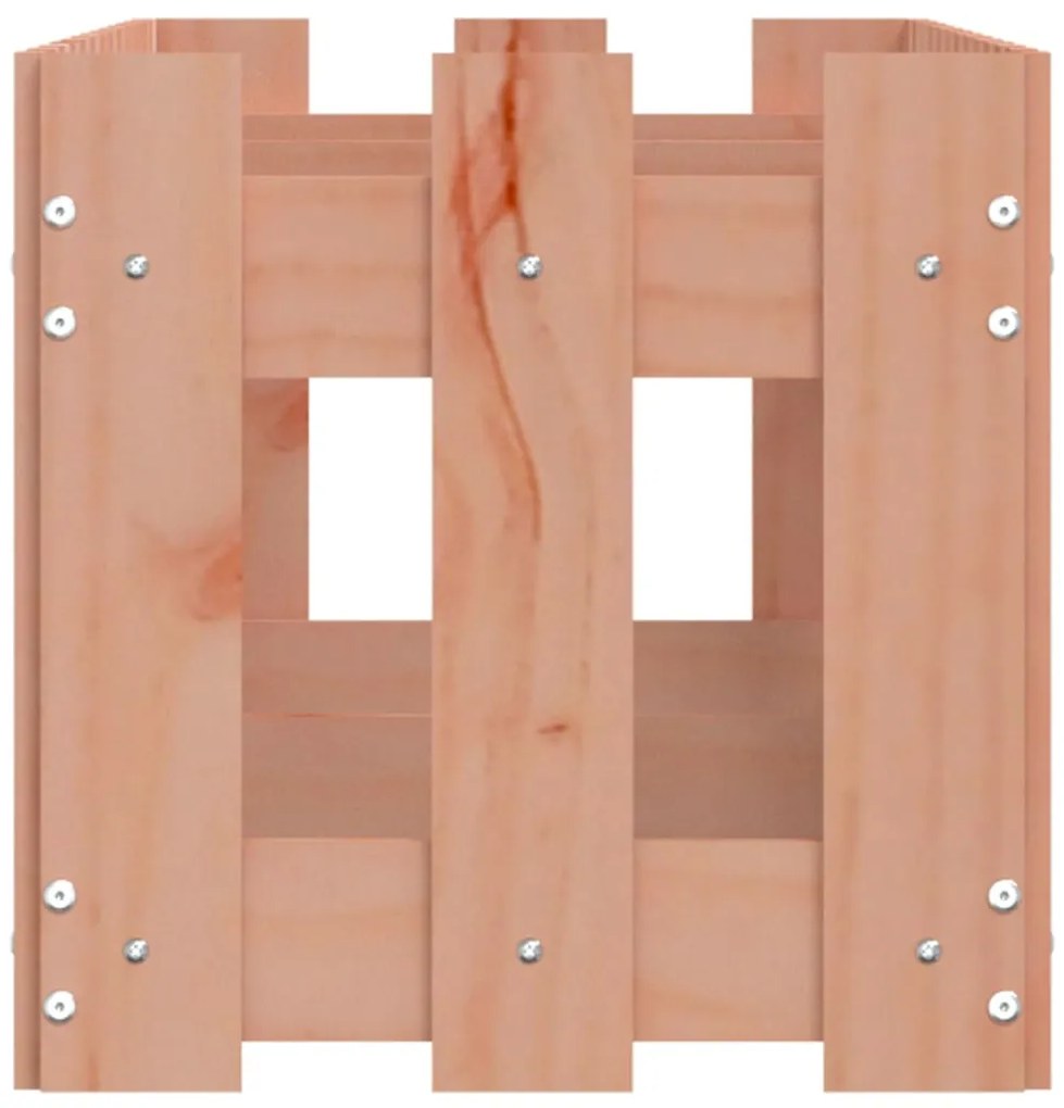 Canteiro elevado c/ design de cerca 150x30x30cm madeira douglas