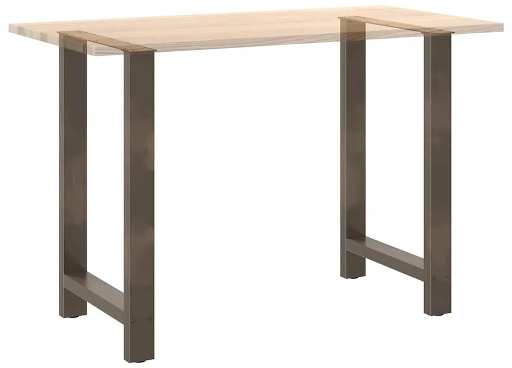 Pés de mesa de bar em aço natural, 2 peças, 60x(90-91) cm, aço
