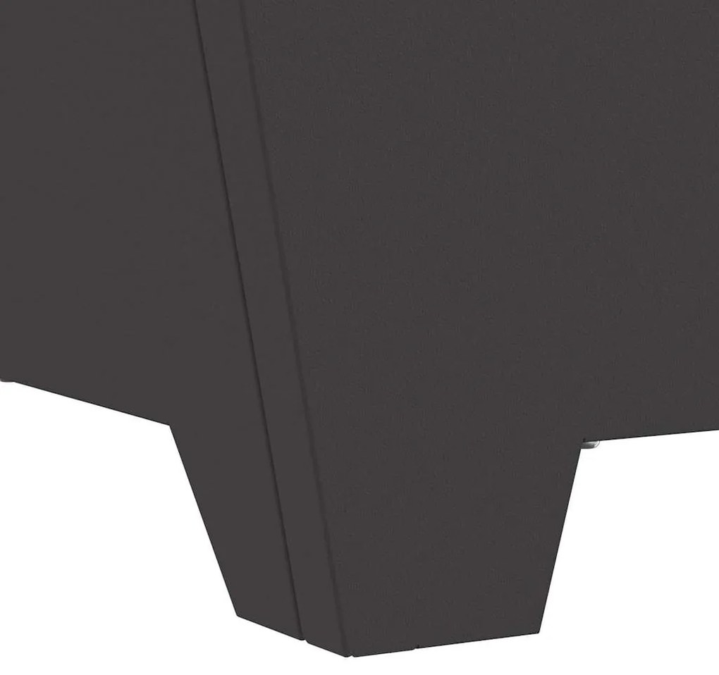 Fogueira Quadrada vidaXL Preta 60x60x30 cm em Aço