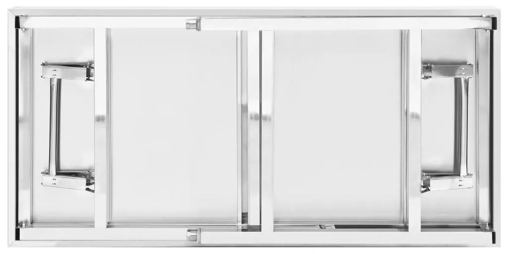Mesa trabalho cozinha c/ prateleira 120x60x145cm aço inoxidável