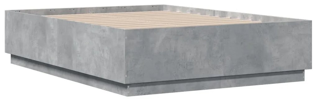 Estrutura de cama 120x190 cm derivados de madeira cinza cimento