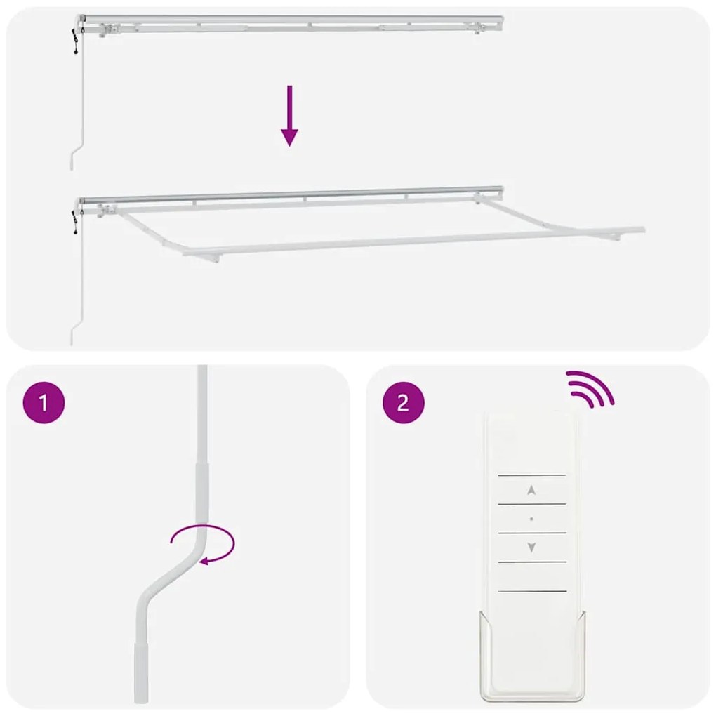 Toldo Retrátil Manual Antracite e Branco