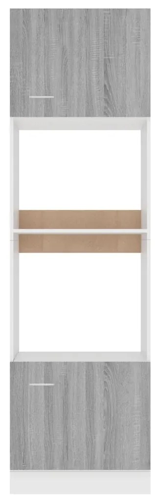 Armário micro-ondas “Lyon” 60x57x207 cm cinza sonoma