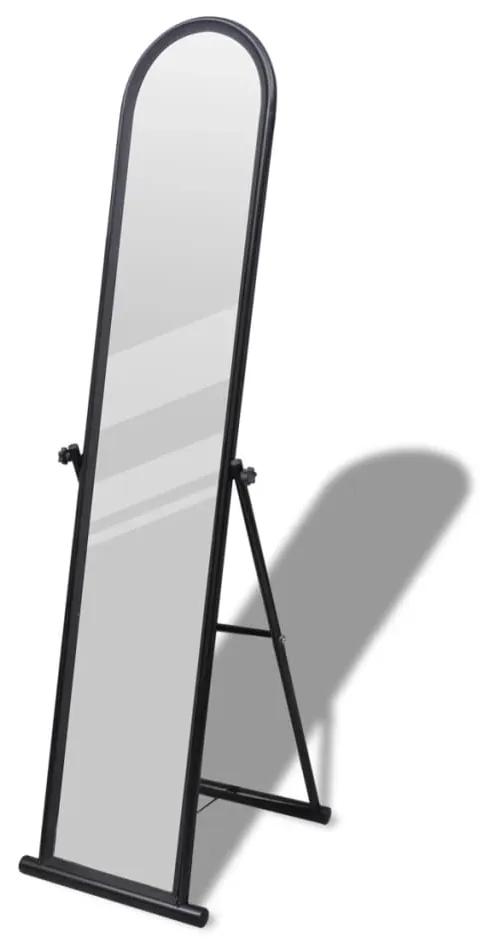 240579 Free Standing Floor Mirror Full Length Rectangular Black