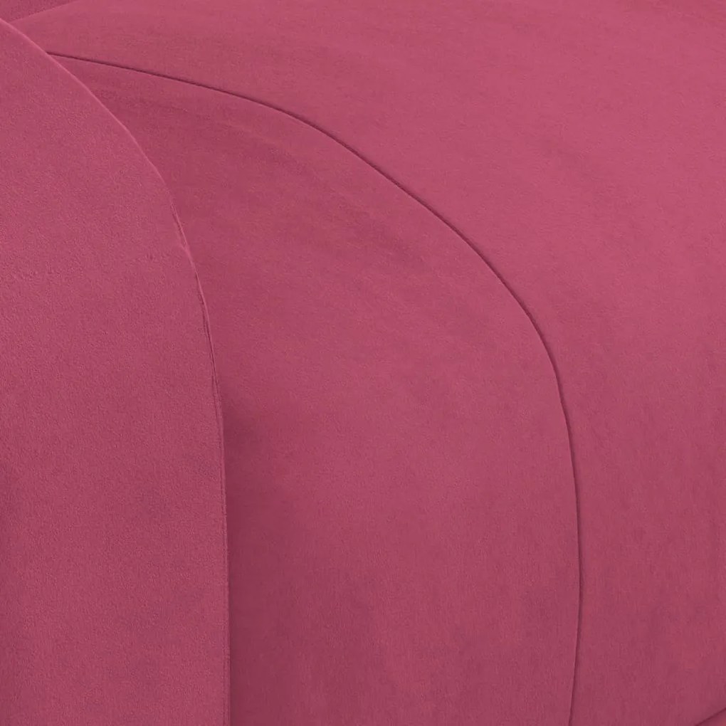 Poltrona de massagens veludo vermelho tinto