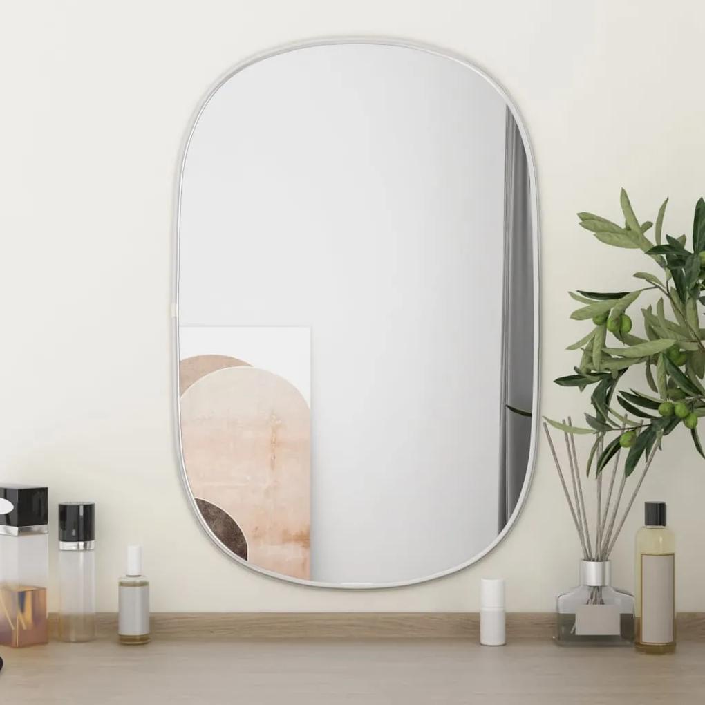 Espelho de parede 60x40 cm prateado