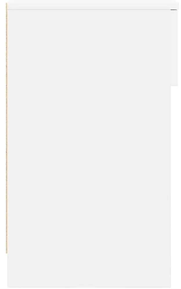 Mesas de cabeceira com gaveta 2 pcs 20x36x60 cm branco
