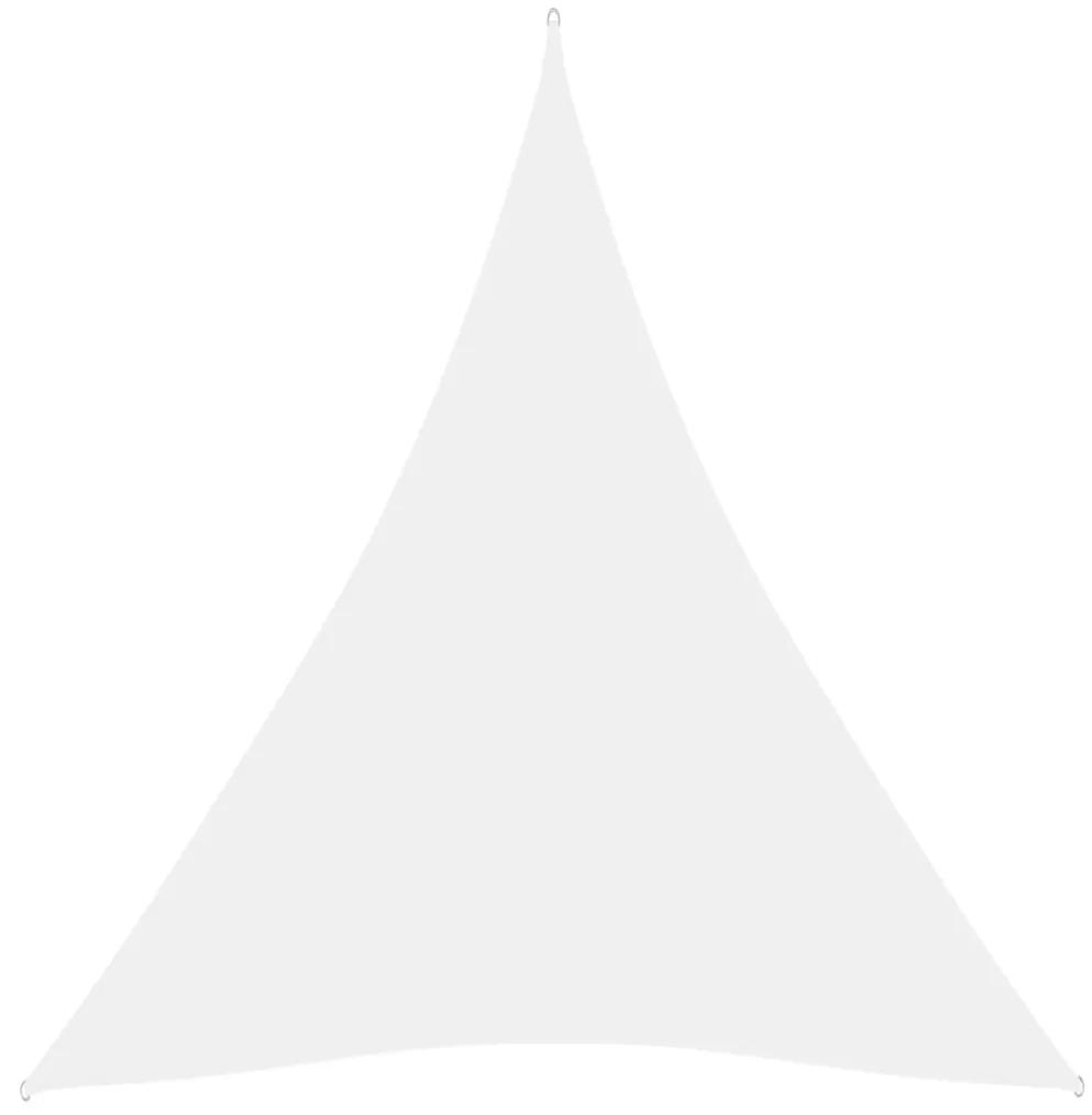 135289 vidaXL Para-sol estilo vela tecido oxford triangular 4x5x5 m branco