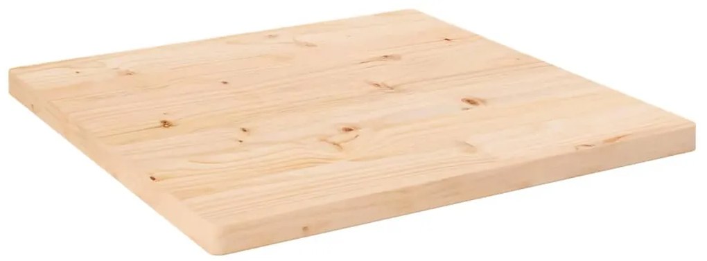 Tampo de mesa quadrado 40x40x2,5 cm pinho maciço branco