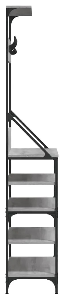 Conjunto de Entrada - Bengaleiro com arrumação calçado 90x34x184 cm ci