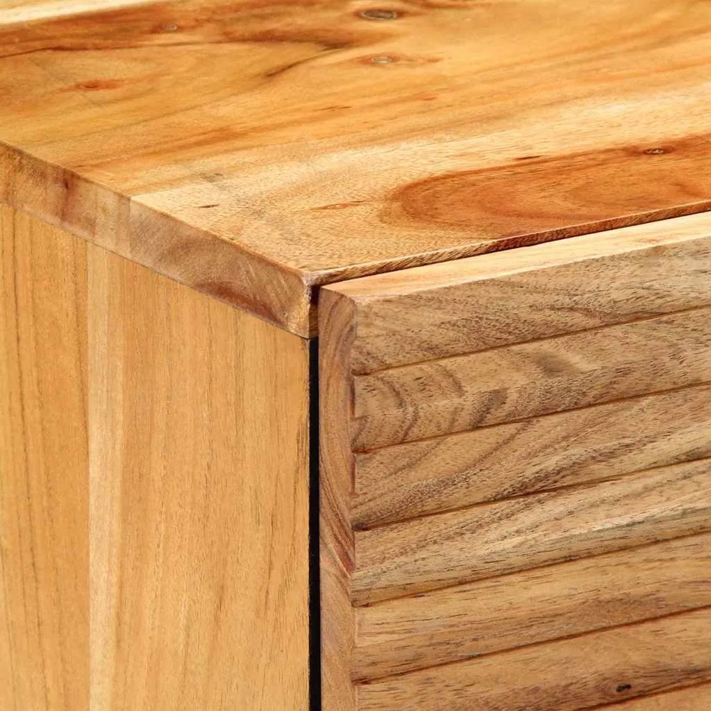 Mesa de cabeceira vidaXL 50x33x60 cm Madeira maciça de acácia