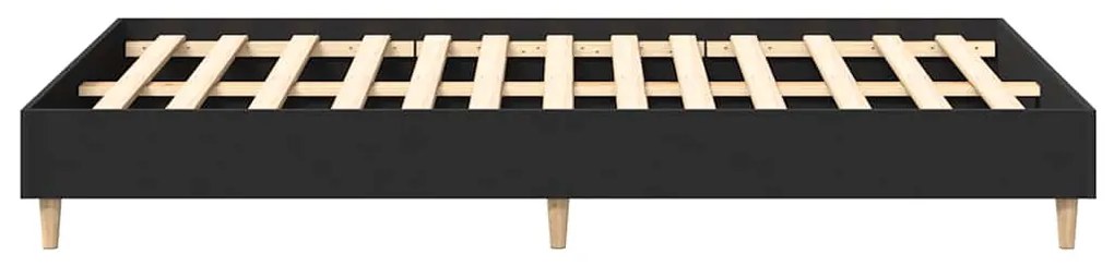 Estrutura de cama sem colchão 120x190 cm preto