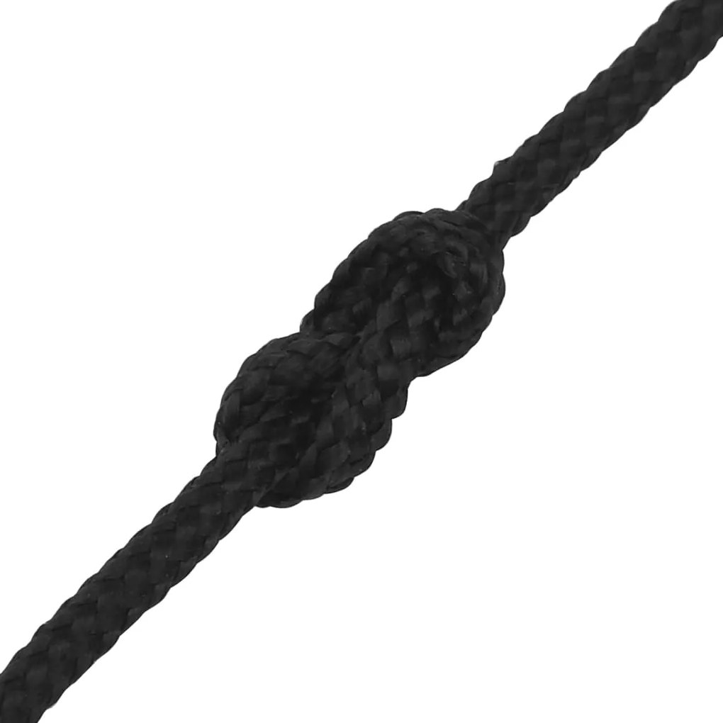 Corda de barco 2 mm 50 m polipropileno preto completo